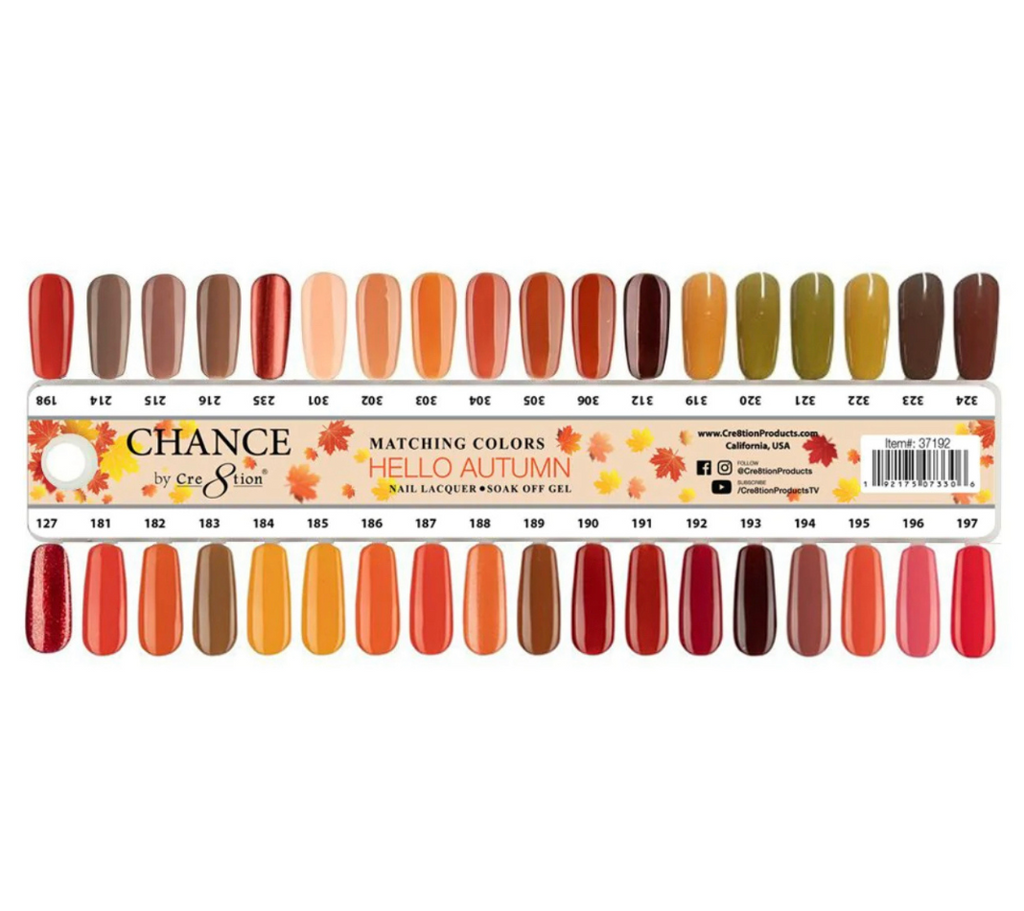 Cre8tion Chance Hello Autumn Whole Dip/Acrylic Powder Collection (36 Colors)
