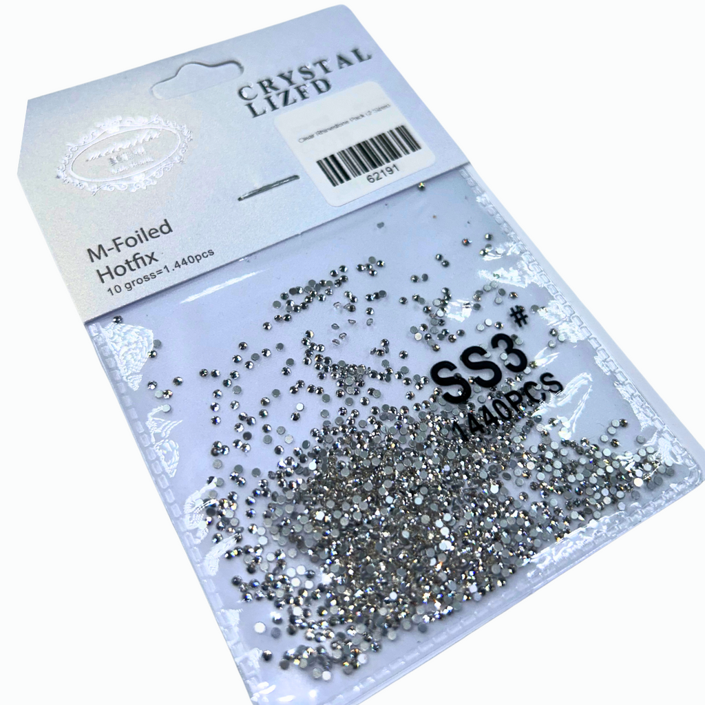 Clear Rhinestone Pack (2 Sizes)