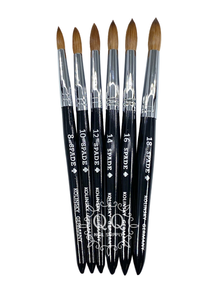 Spade Acrylic Kolinsky Brushes