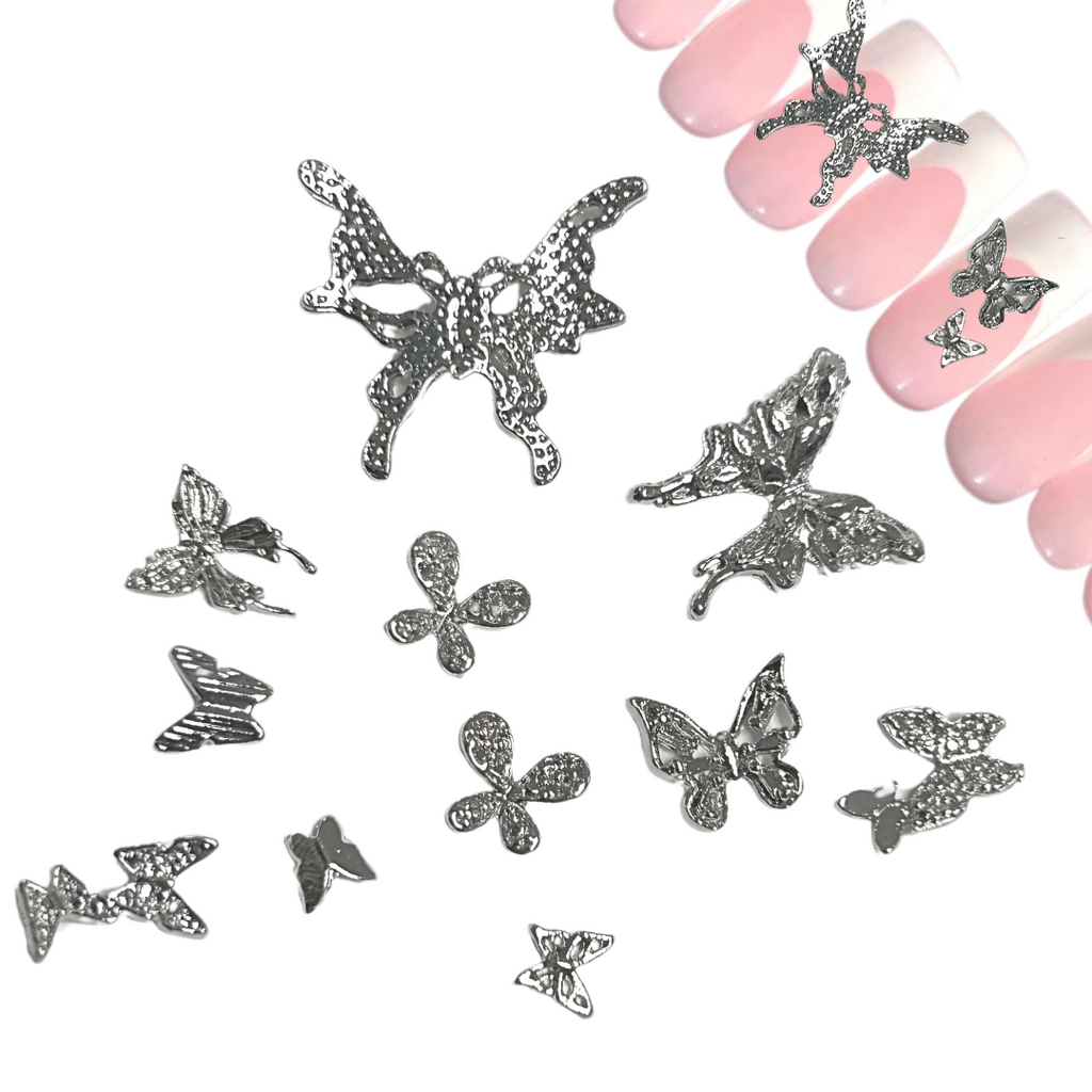 Variety 3D Butterfly Nail Charms