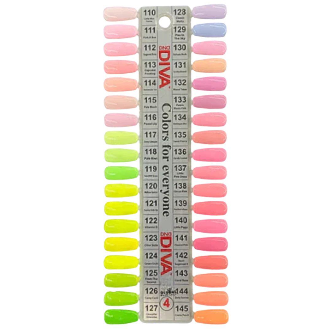 Divia Color DND Diva Color Chart Set 4 – QQ Nail Supply