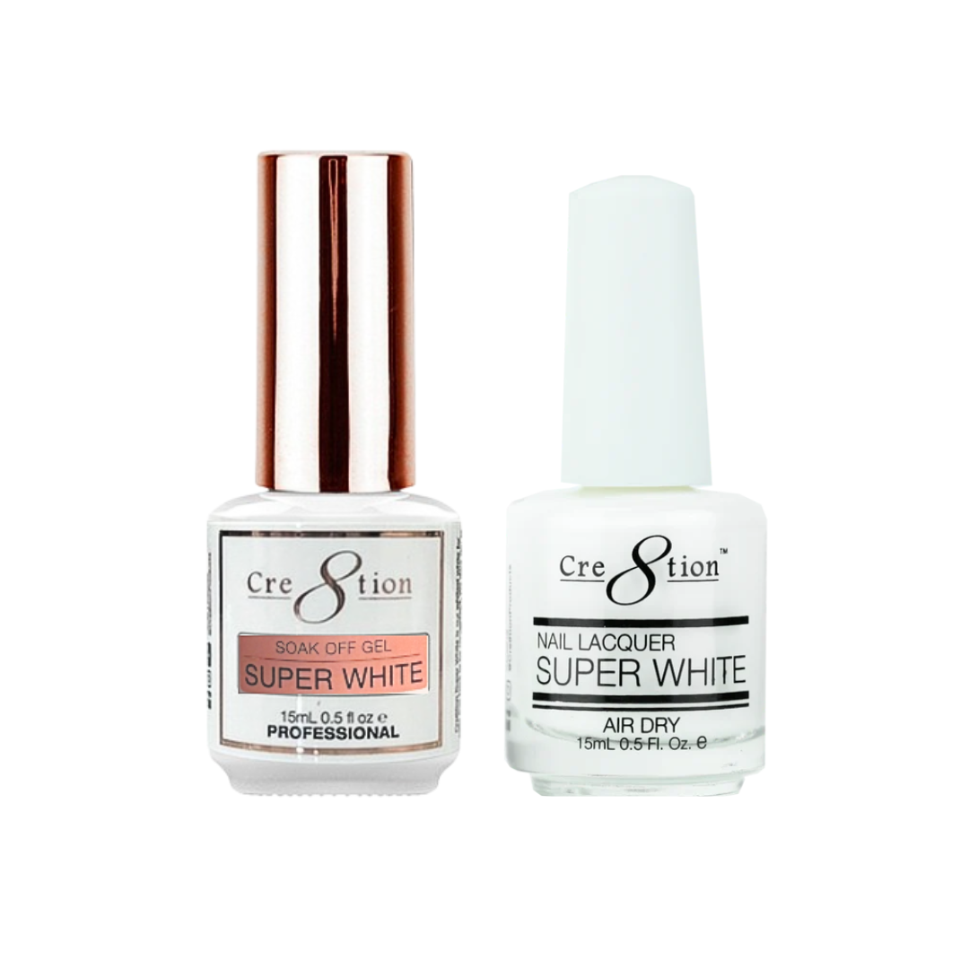 Cre8tion Super White Gel Duo – QQ Nail Supply