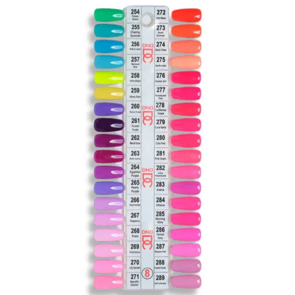dc gel duo set 8 collection color chart