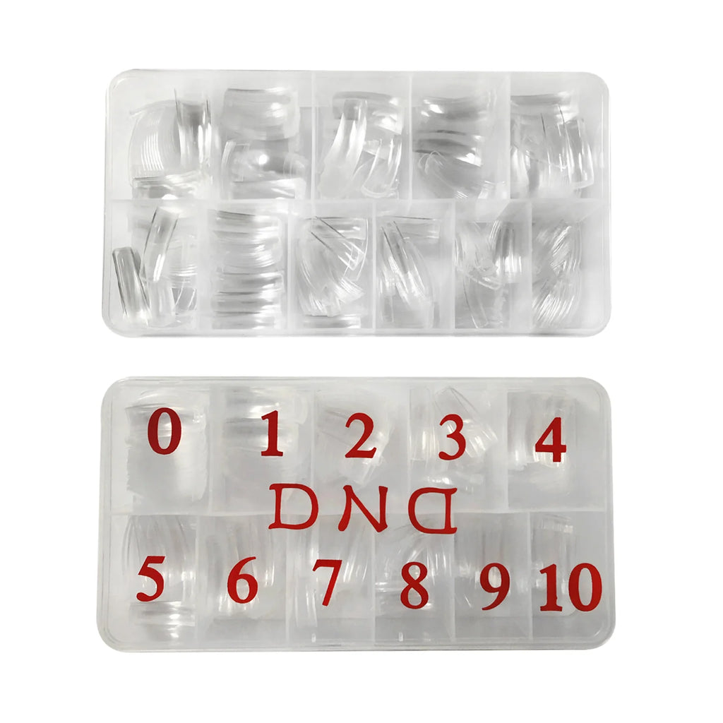 DND Natural Shape Clear Tip Box (500pcs)