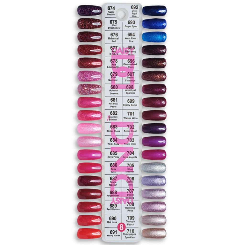 dnd gel duo set 8 collection 36 colors
