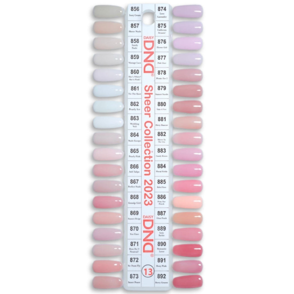 dnd set 13 collection sheer 36 colors