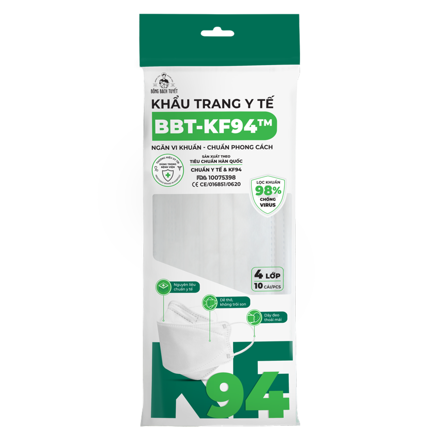 KF94 Khau Trang Face Mask 4 Ply 