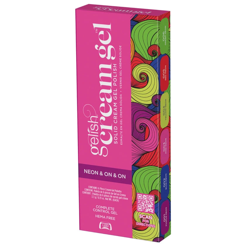 Gelish Cream Gel 6pc Palette - Neon & On & On – QQ Nail Supply