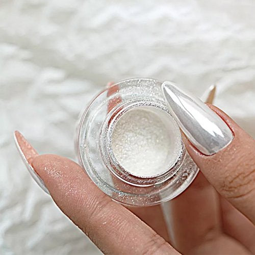 Cre8tion White Silk Chrome Powder