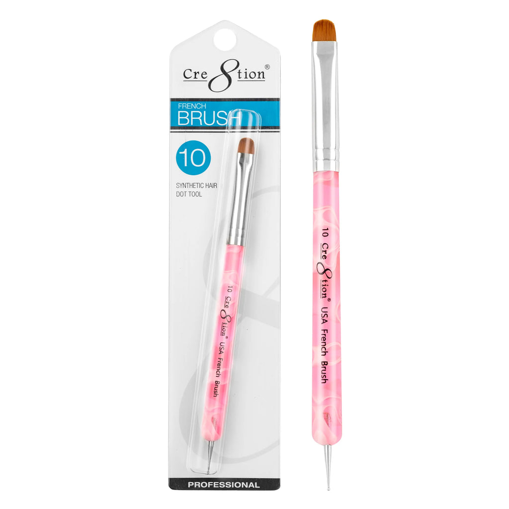 Cre8tion French Brush W/ Dotting Tool