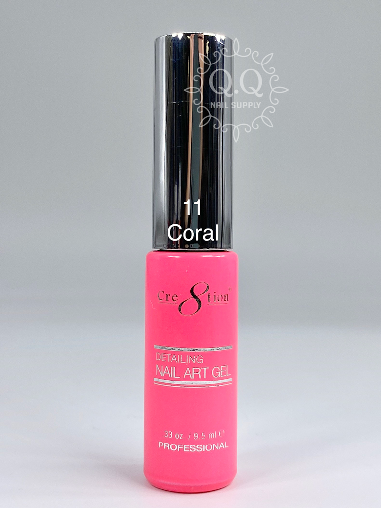 Cre8tion Detailing Nail Art Gel - 11 Coral