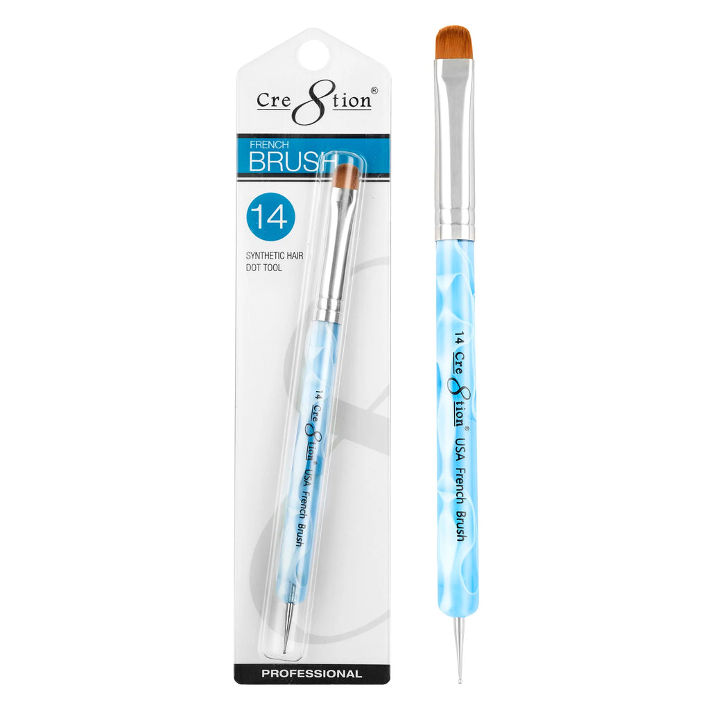 Cre8tion French Brush W/ Dotting Tool