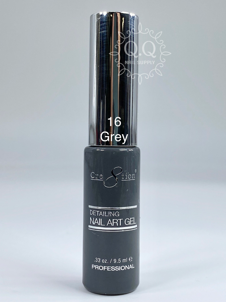 Cre8tion Detailing Nail Art Gel - 16 Grey