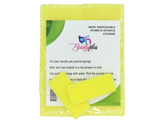 TNM Beauty Plus Mini Pumice Sponge - Yellow (40pcs)