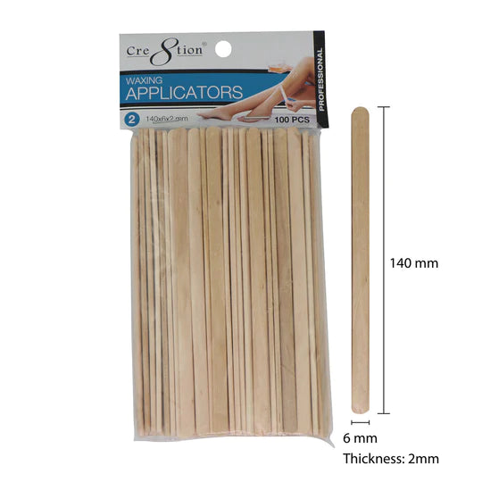 Cre8tion Long/Thin Waxing Sticks (100pcs)