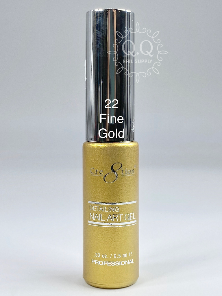 Cre8tion Detailing Nail Art Gel - 22 Fine Gold