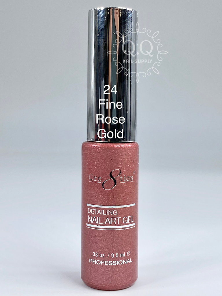 Cre8tion Detailing Nail Art Gel - 24 Fine Rose Gold