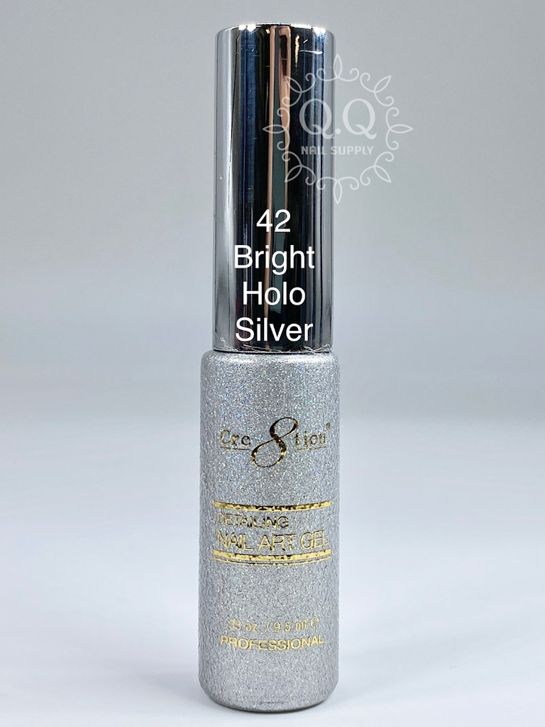 Cre8tion Detailing Nail Art Gel - 42 Bright Holographic