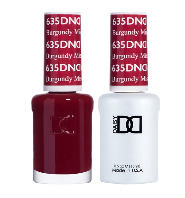 DND Gel Duo 635 - Burgundy Mist