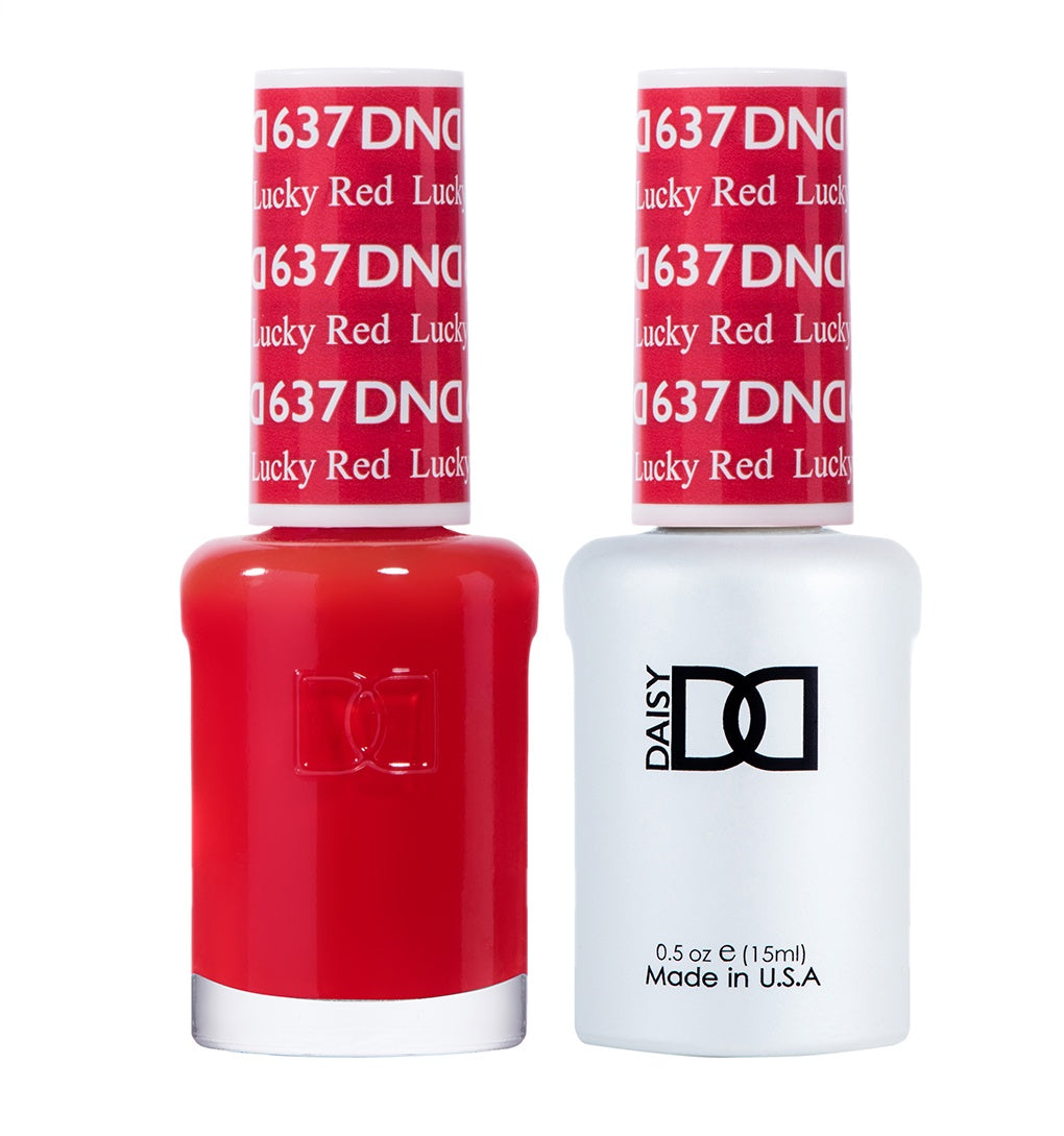 DND Gel Duo 637 - Lucky Red – QQ Nail Supply