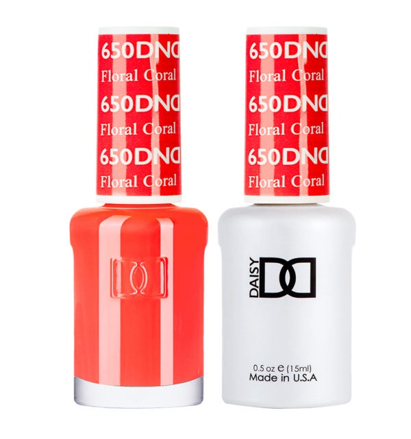 DND Gel Duo 650 - Floral Coral