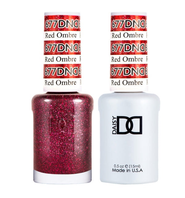 DND Gel Duo 677 - Red Ombre