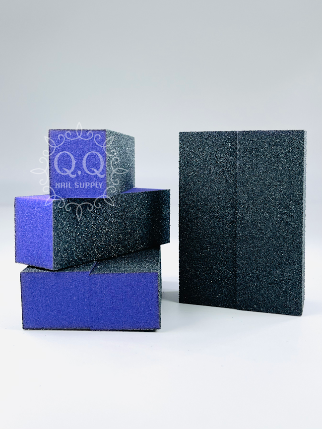 Cre8tion 3 Way Nail Buffer 60/100 - Black/Purple (500 Pcs)