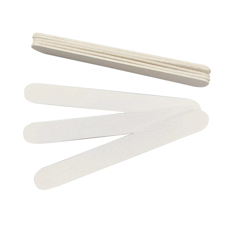 Cre8tion Disposable Mini White Wood Nail File - 80/80