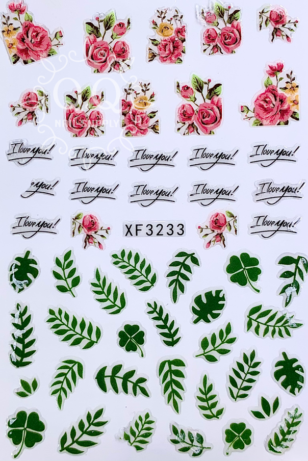 Floral Nail Art Sticker
