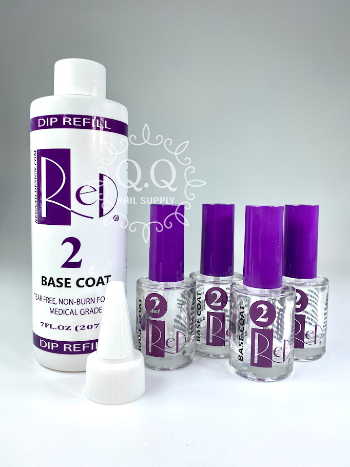 Red Nail Design Base Dip Liquid Refill Kit (7oz)