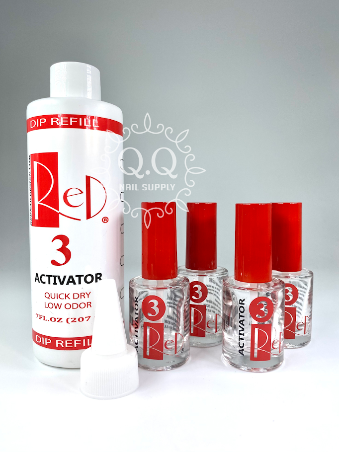 Red Nail Design Activator Dip Liquid Refill Kit (7oz)