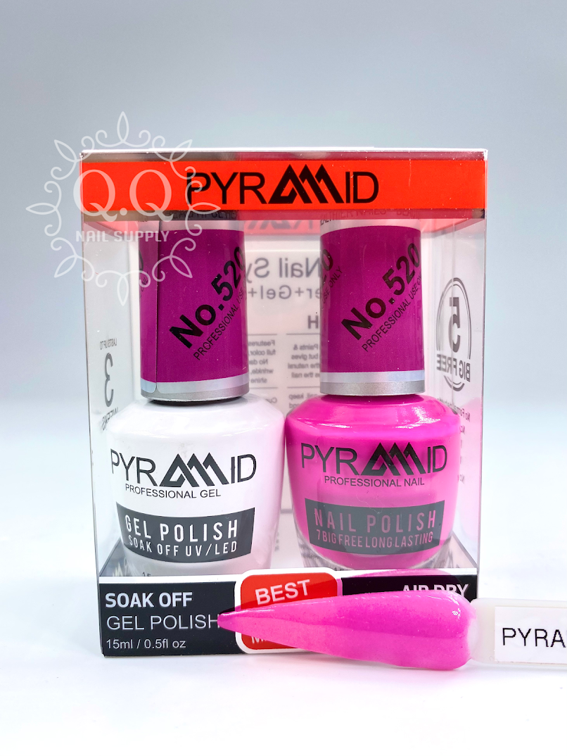  Pyramid Professional Gel Soak Off UV/LED Gel Top Base