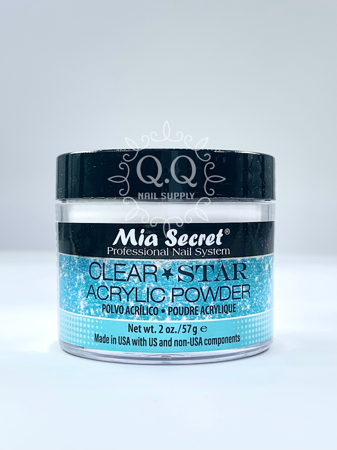 Mia Secret Acrylic Powder - Clear Stars (2oz)