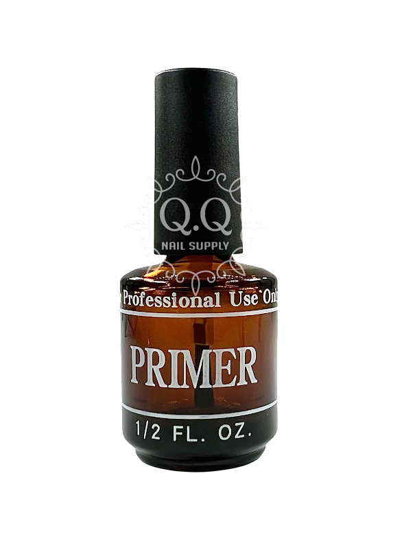 Empty Glass Amber Glass Nail Primer Bottle (0.5oz)