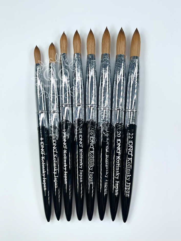 DND Acrylic Kolinsky Brushes