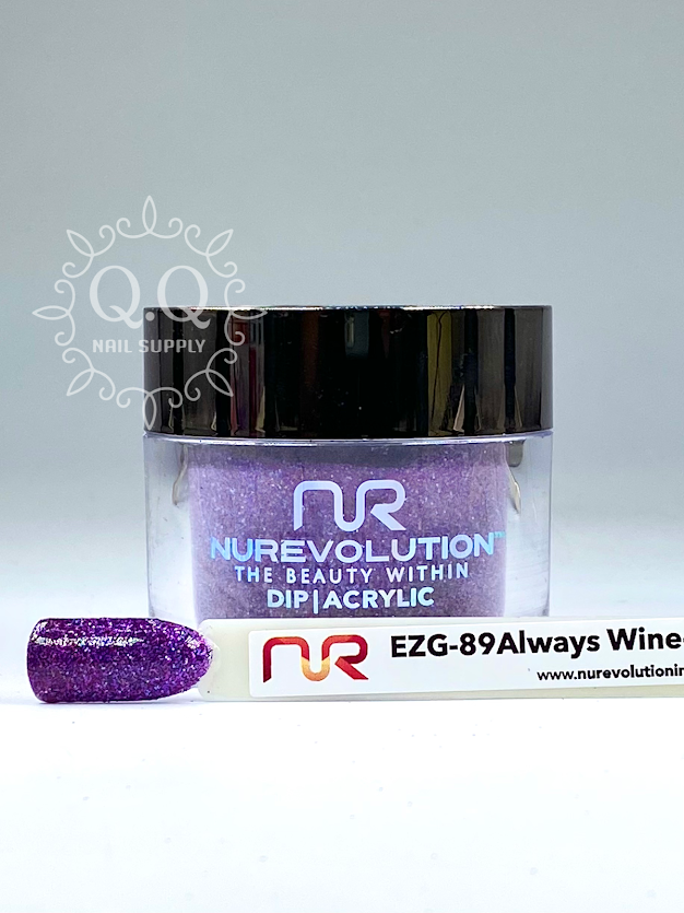NuRevolution EZ Glitter - EZG 89 Always Wine-ing