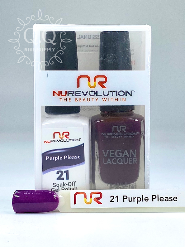 NuRevolution Gel Duo - 21 Purple Please
