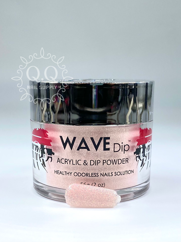 Wave Gel Simplicity Dip/Acrylic Powder - #095 Pink Flash (Silver Flash)
