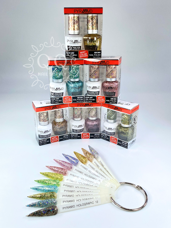 Pyramid Gel Holographic Whole Collection (12 Colors)